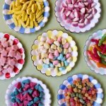 assorted candies on plate